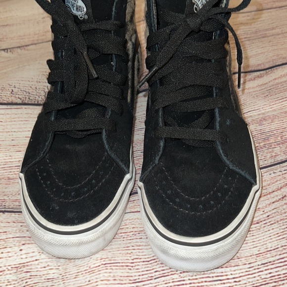 Vans Sk8Hi leopard black sneakers . Size 5.5 - Picture 8 of 13